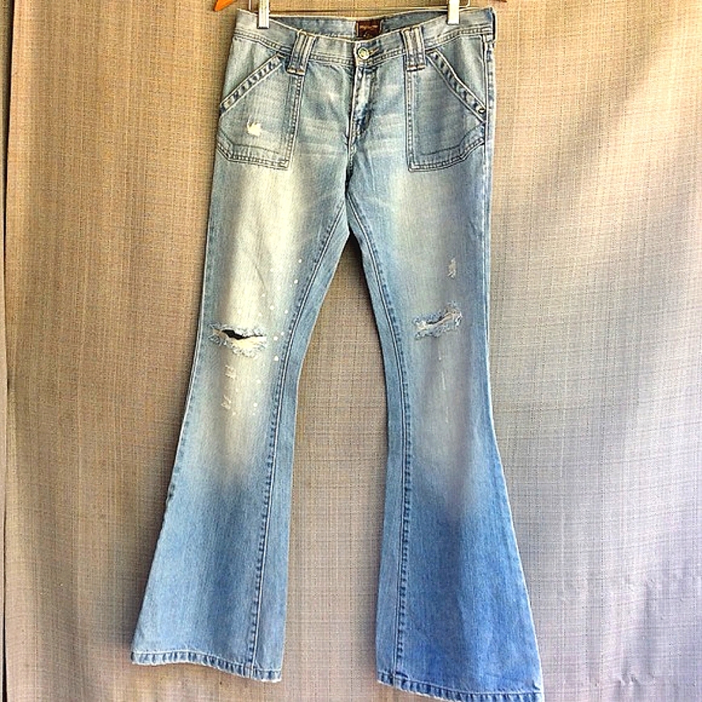 Vintage Hollister 70s Style Flare Leg Jean